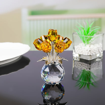 🌹Mother’s Day 50% Off: 7-Color Crystal Rose Floral Keepsake