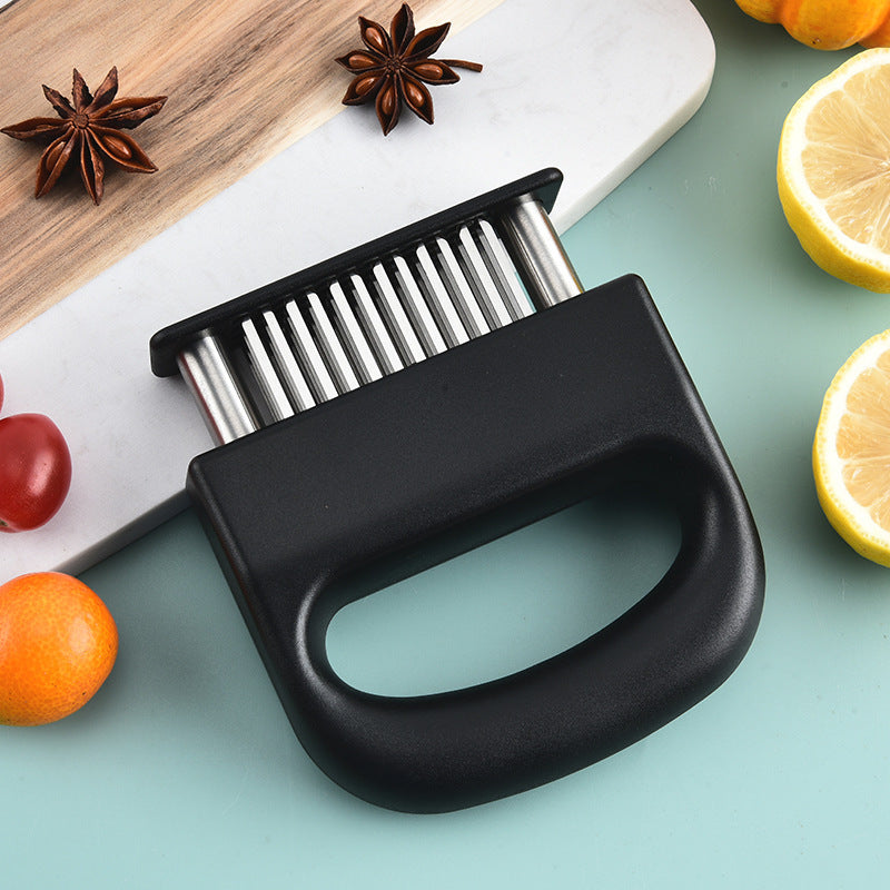 🥩 Professional Meat Tenderizer | Spring-loaded Design
