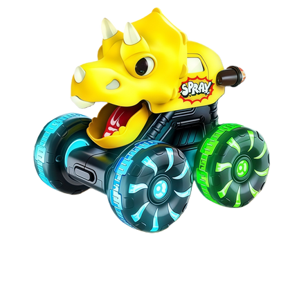 🚗 Press & Go Dino Truck Toy with Motion Activated Light for Toddlers