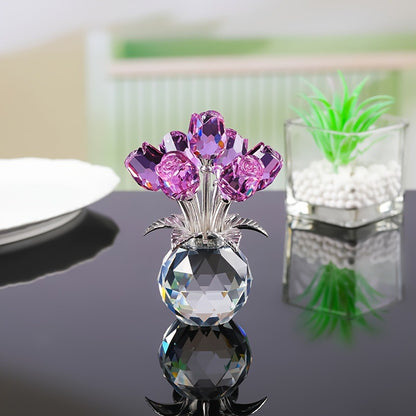 🌹Mother’s Day 50% Off: 7-Color Crystal Rose Floral Keepsake