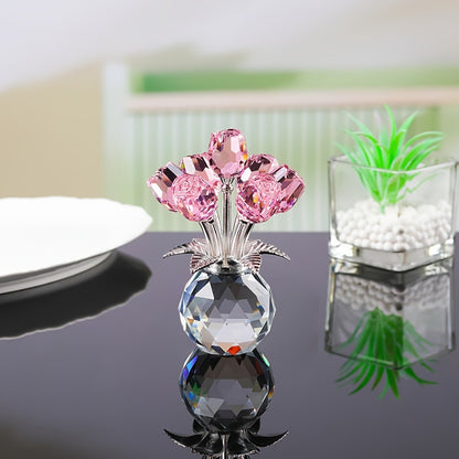 🌹Mother’s Day 50% Off: 7-Color Crystal Rose Floral Keepsake