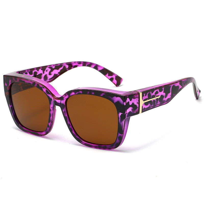 🕶️ Polarized Fit Over Sunglasses for Women – UV400 Protection Floral Frame Wear Over Prescription Glasses