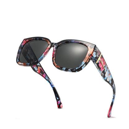 🕶️ Polarized Fit Over Sunglasses for Women – UV400 Protection Floral Frame Wear Over Prescription Glasses