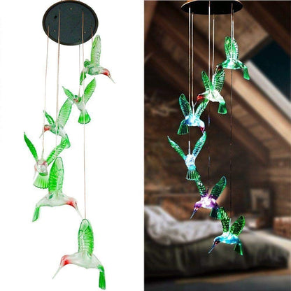 🦋 Enhance Your Garden - ✨Creative Bird Design Solar Wind Chimes