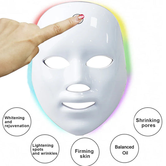🔥7-Color LED Beauty Mask – Professional Skin Therapy at Home