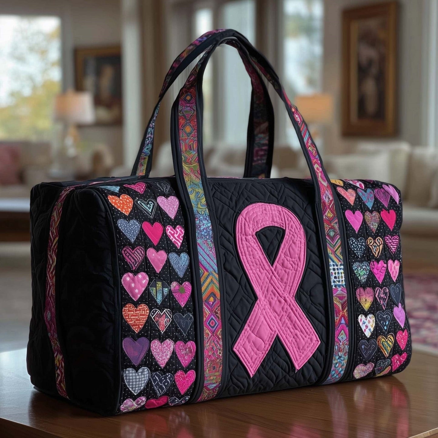 Hippie Journey Quilted Duffle Bag