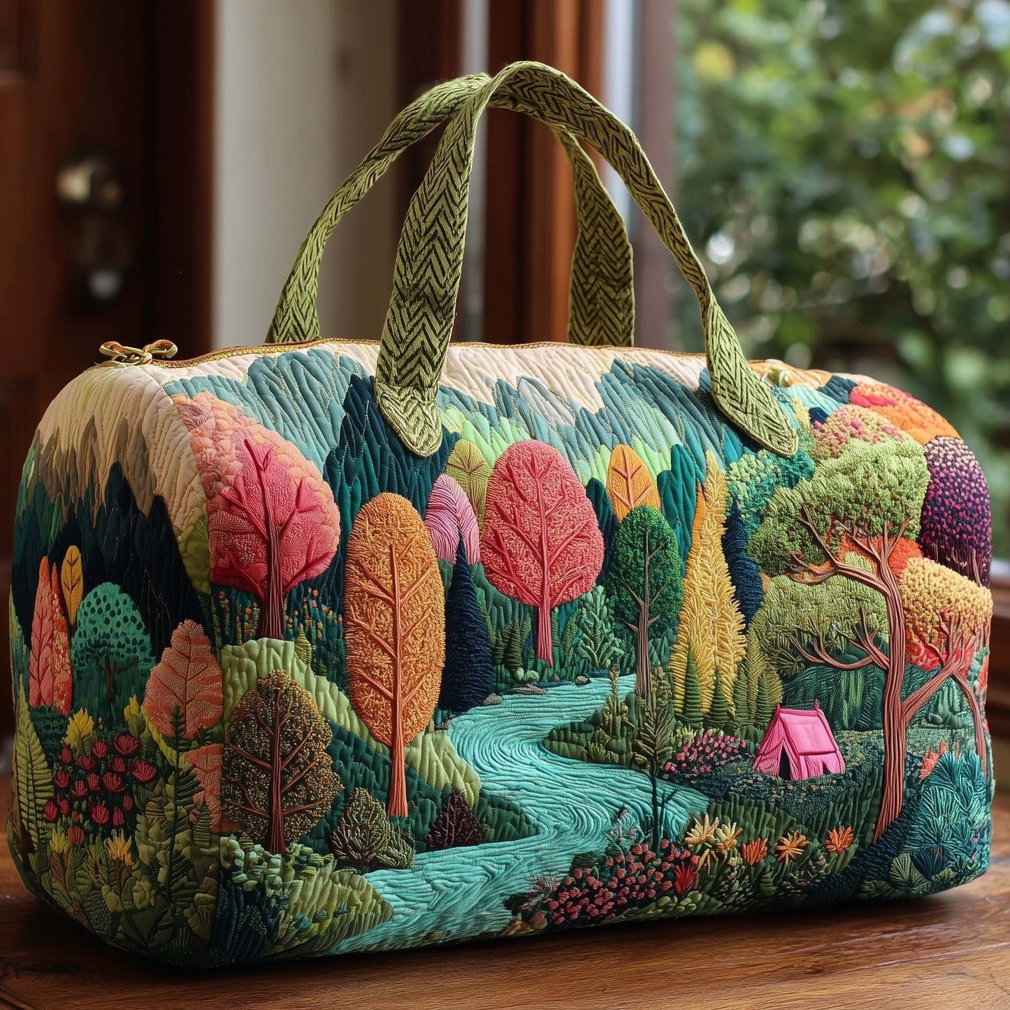 Hippie Journey Quilted Duffle Bag