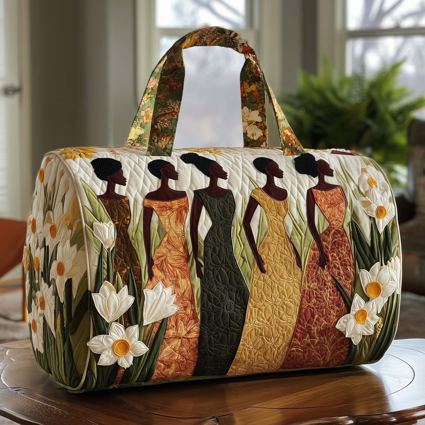 Hippie Journey Quilted Duffle Bag
