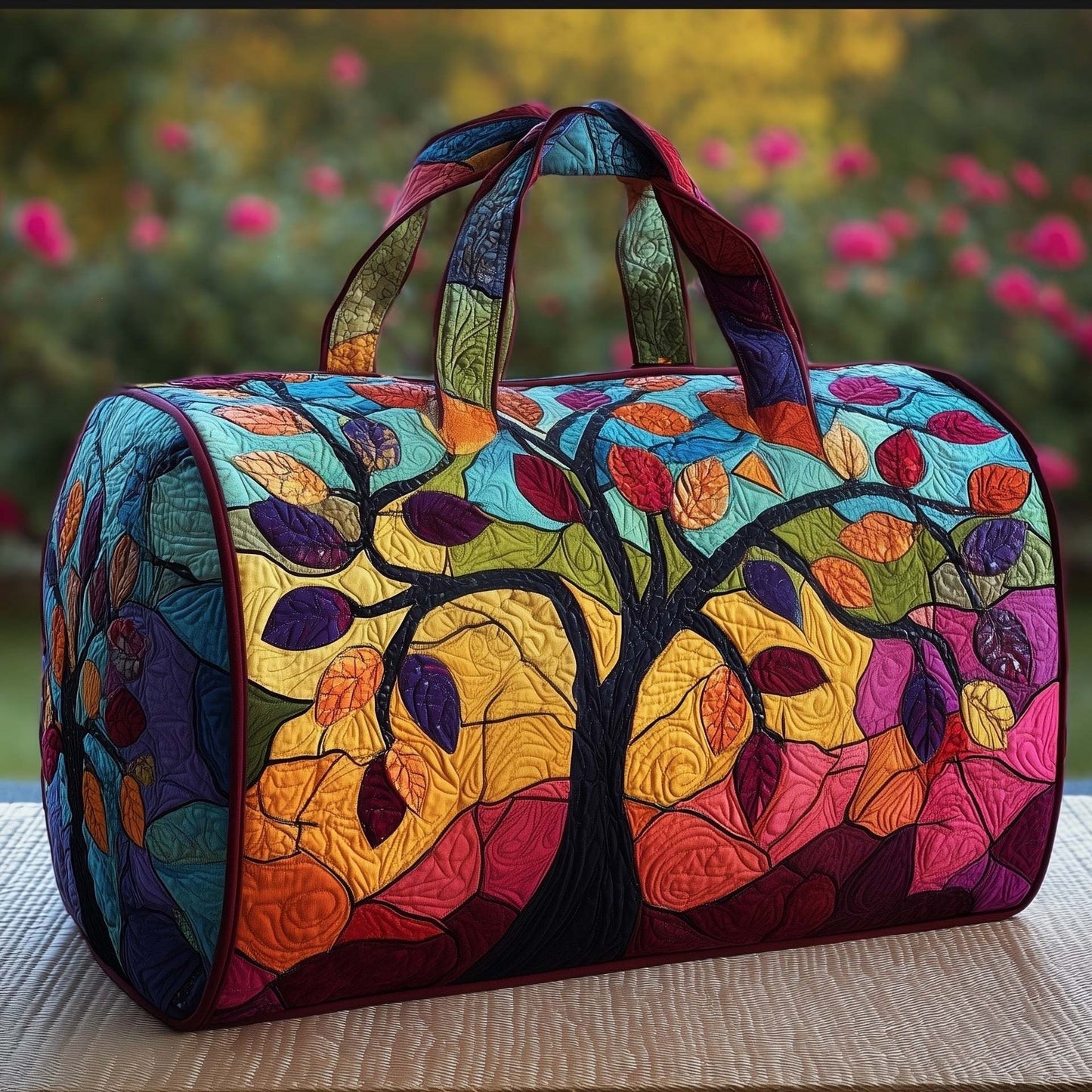 Hippie Journey Quilted Duffle Bag