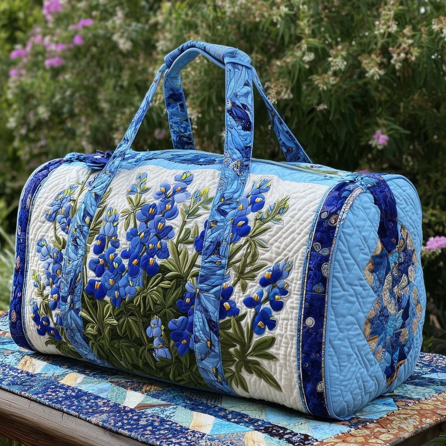 Hippie Journey Quilted Duffle Bag