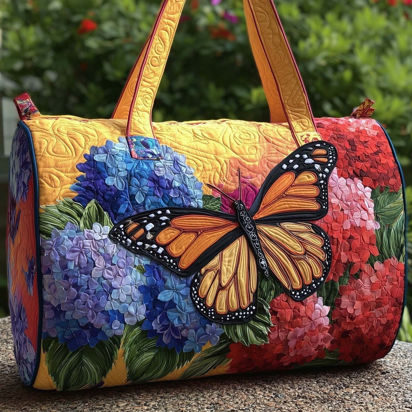 Hippie Journey Quilted Duffle Bag