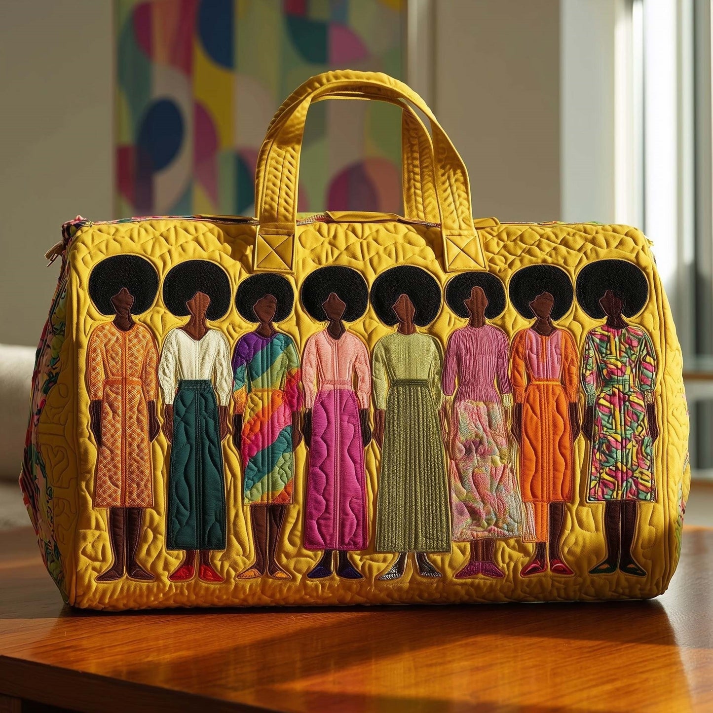 Hippie Journey Quilted Duffle Bag