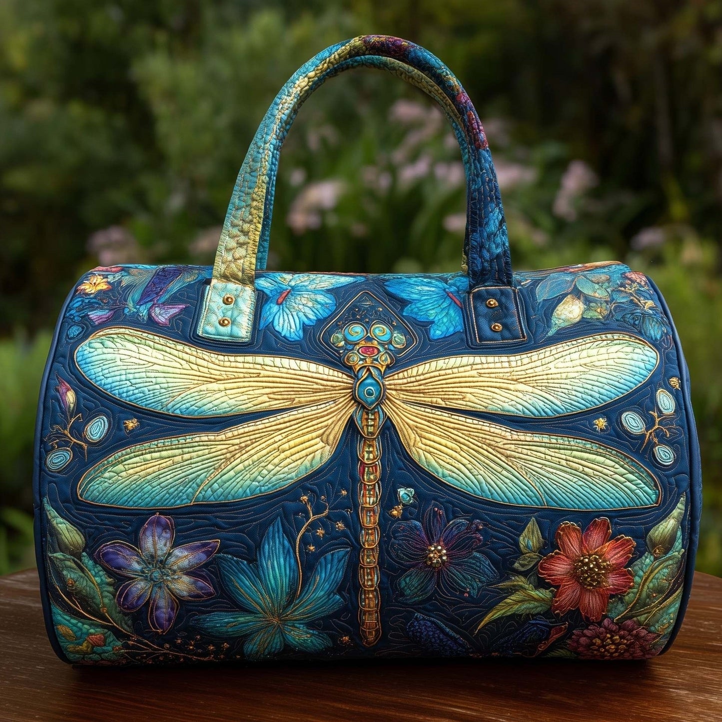 Hippie Journey Quilted Duffle Bag