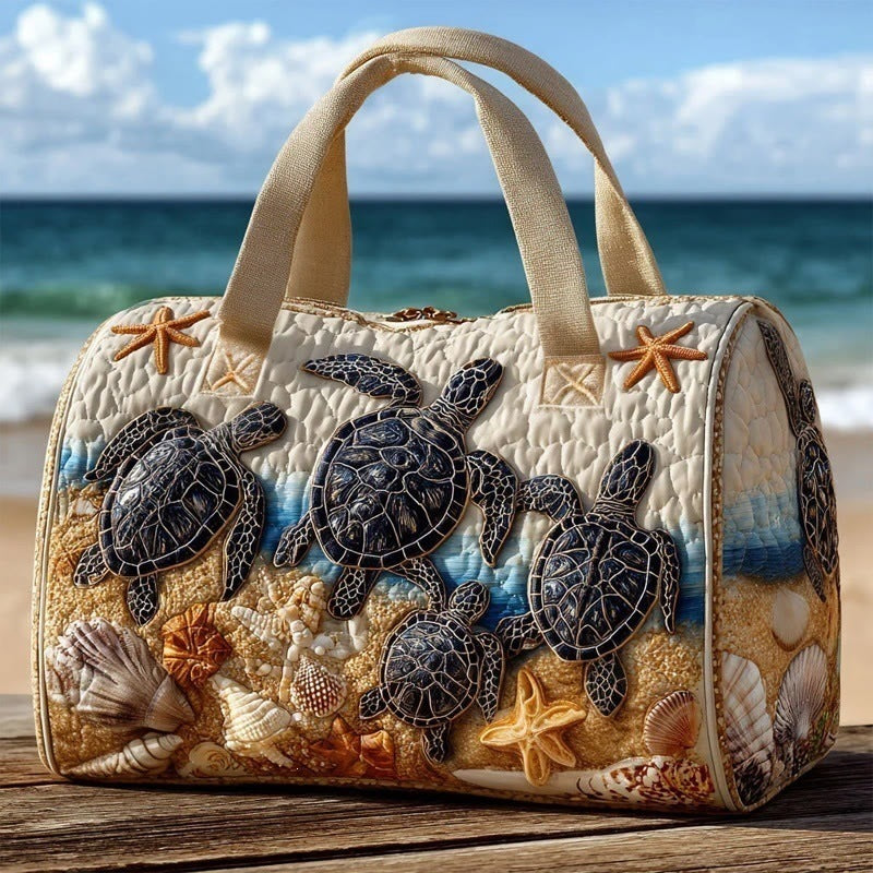 Hippie Journey Quilted Duffle Bag