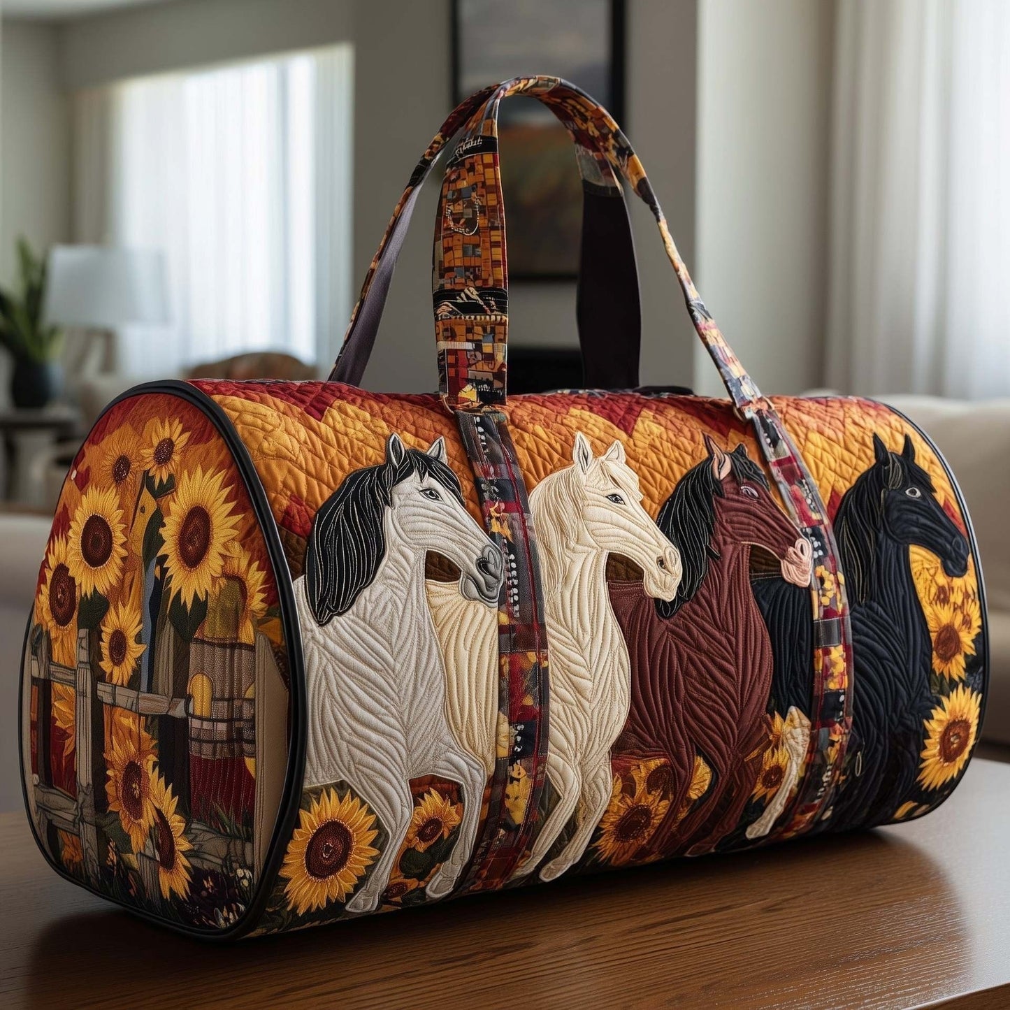 Hippie Journey Quilted Duffle Bag