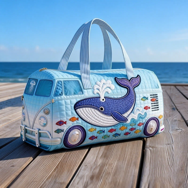 Hippie Journey Quilted Duffle Bag