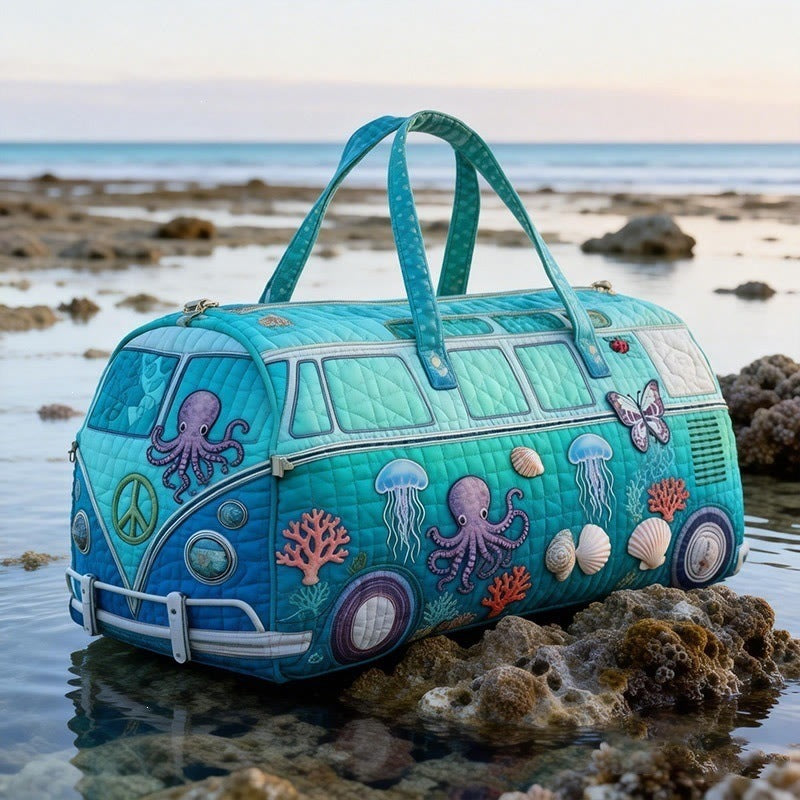 Hippie Journey Quilted Duffle Bag