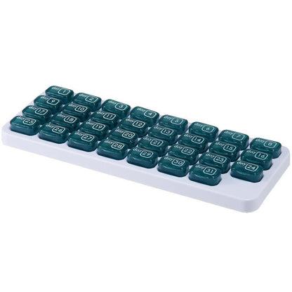 💊 31-Day Monthly Pill Organizer with Easy-Open Lids & Removable Daily Pods🔥