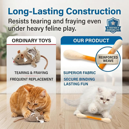 🐱 Swabs Large Size Cat Toys with Catnip ❤️ For happy, healthy, and active indoor cats