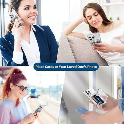 Transparent Photocard Phone Case: Built-in DIY Holder for Personalized Card Display