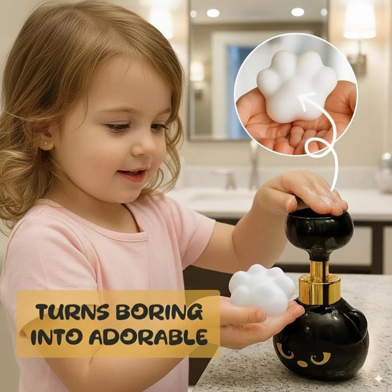 Exclusive Offer💥 Creates Adorable Cat Paw Foam Automatically 🐾💛
