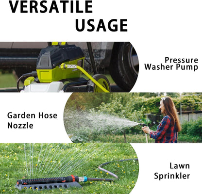 🏆Flash Sale⚡ 50K+ SOLD! Almost Gone-💥💧Stainless Steel Garden Hose Quick Connect Fittings Set,Best Gifts