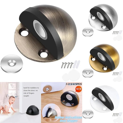 🔥HOT SALE🔥Hidden Stainless Steel Rubber Dual-use Door Stopper Door Holders