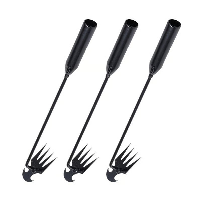 🌿Garden Weed Pulling Tool – Deep Root Weed Remover with 4-Tine Steel Claw