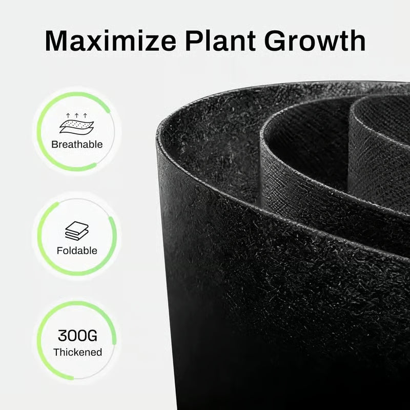 🪴 Heavy-Duty Fabric Grow Bags – Breathable & Reusable Plant Containers
