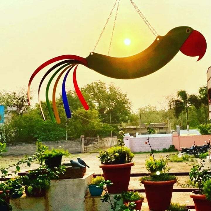 Final Inventory 70% OFF🦩Bright Colorful Bird Hanging Planter Yard Decor
