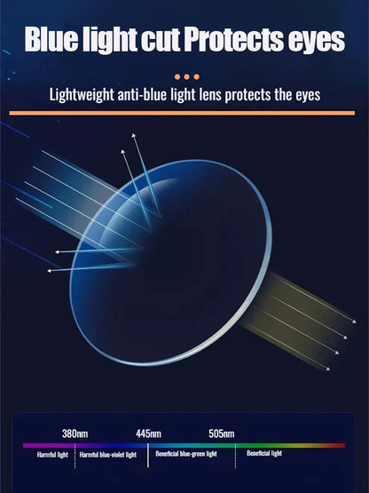 🔥Auto-Focus Eyeglasses with Adjustable Eyebrow Frame and Blue Light Blocking for Presbyopia