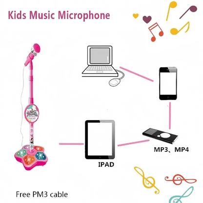 🎤✨All-in-One Kids Karaoke Microphone Toy – Unleash Your Child’s Inner Superstar