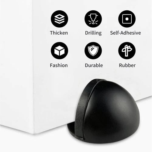 🔥HOT SALE🔥Hidden Stainless Steel Rubber Dual-use Door Stopper Door Holders