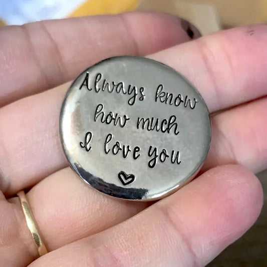 🎁 - ✨HEARTFELT PEWTER POCKET TOKENS