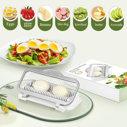 🥚 Extra Large Egg Slicer | Slice Eggs, Bananas & Fruits Faster & Easier