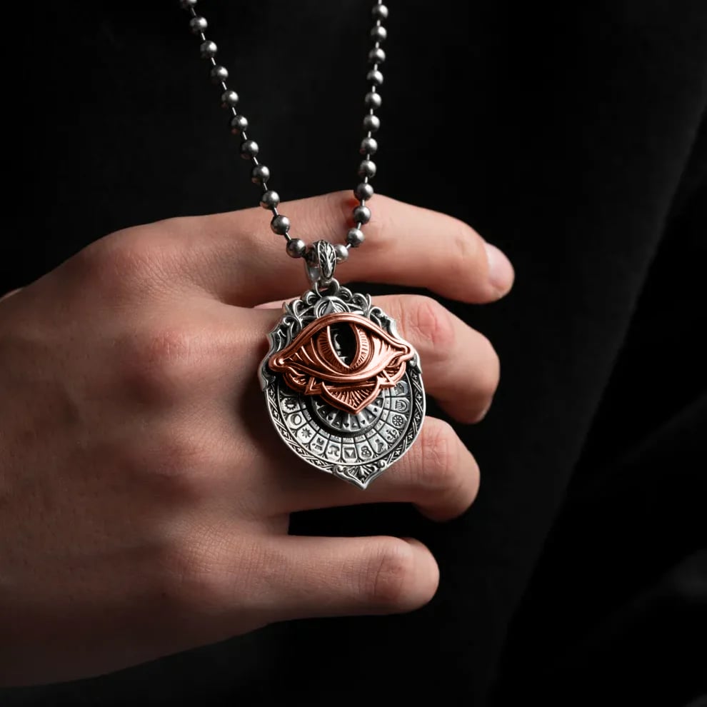 👁️‍🗨️Handmade Tarot Vision Pendant: Connect to Cosmic Wisdom Anytime(Cheat Sheet Included)