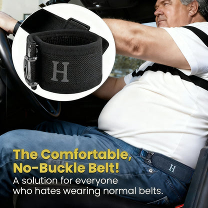 Unisex Tactical Elastic Belt – Soft, Adjustable, No Buckle Design