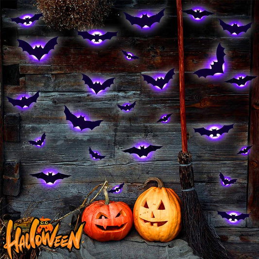 🎃🦇 Halloween 3D Lighted Bats