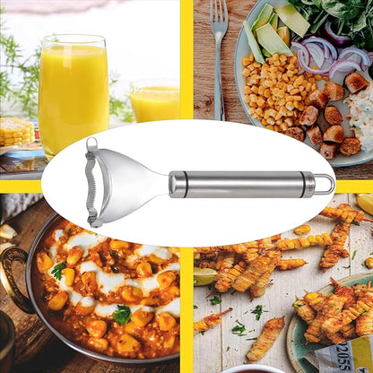 🌽 Stainless Steel Corn Stripper – Remove Kernels in Seconds