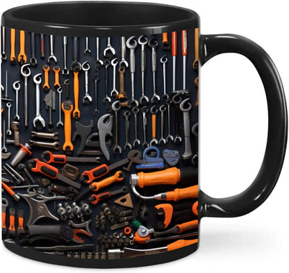 🎁2D Printing Process Mechanic Toolbox Mug