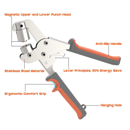 🔥 Heavy-Duty Professional Grommet Kit – Complete Eyelet Setting Tool Set