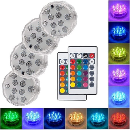 💥Submersible LED Pool Lights (RF Remote Control )