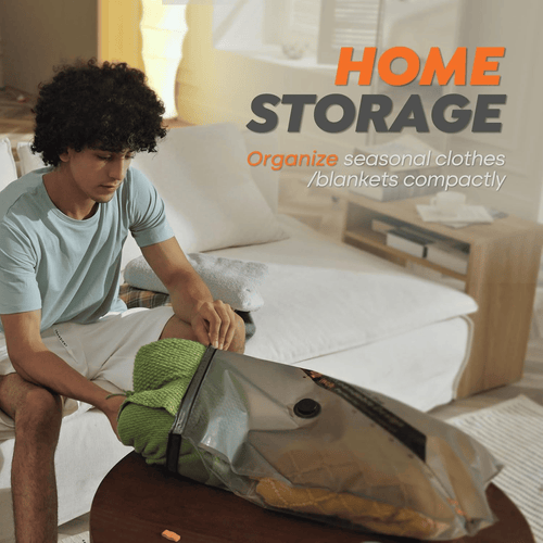 🧳USB Rechargeable Vacuum Storage Bags – Compact Space Saver Set