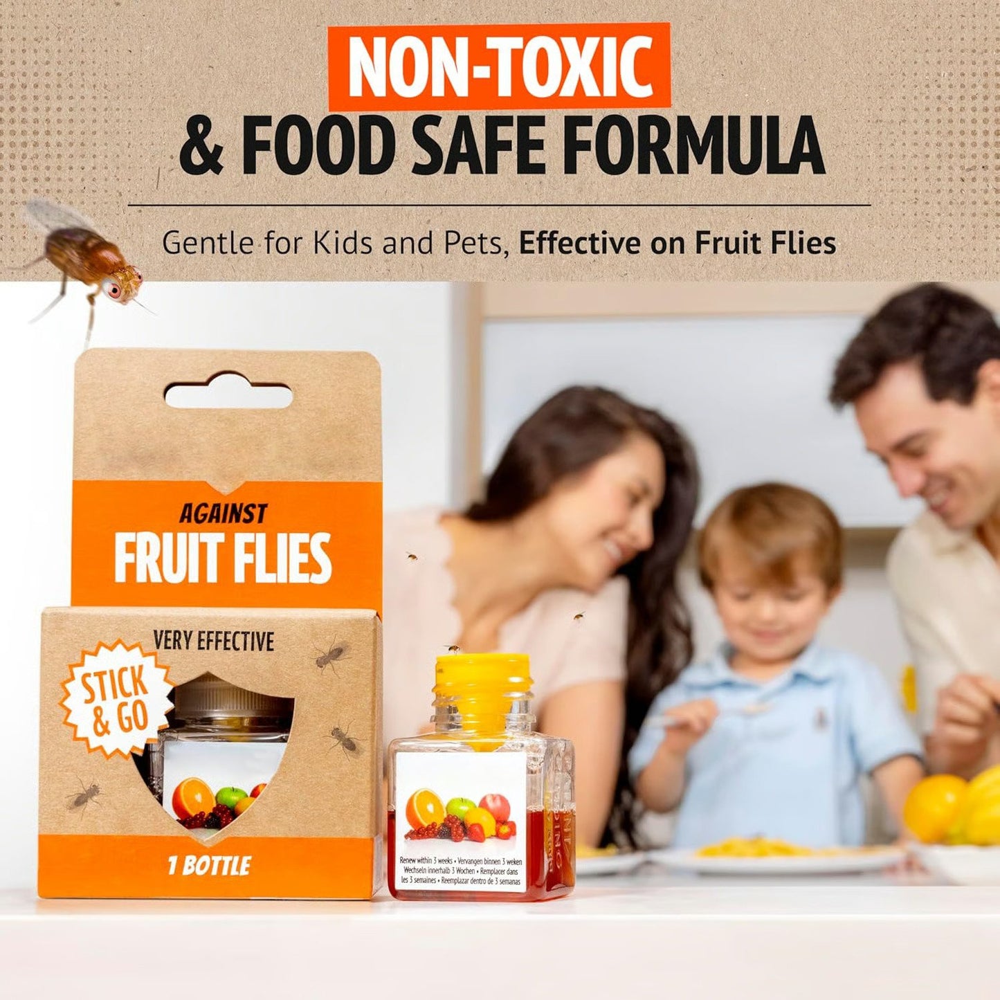 [BUY 5 GET 5 FREE]🔥Ultra-Strong Fruit Fly Trap - User Friendly