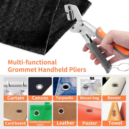 🔥 Heavy-Duty Professional Grommet Kit – Complete Eyelet Setting Tool Set