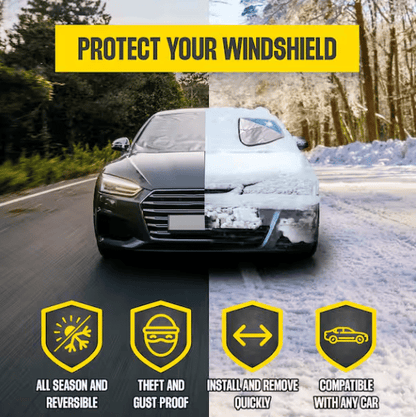 ❄️🚗 All-Season Car Windshield Snow & Sun Cover