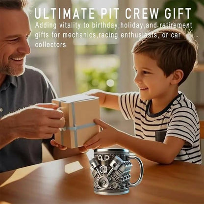 🚗 Mug with V8 engine design 🍵