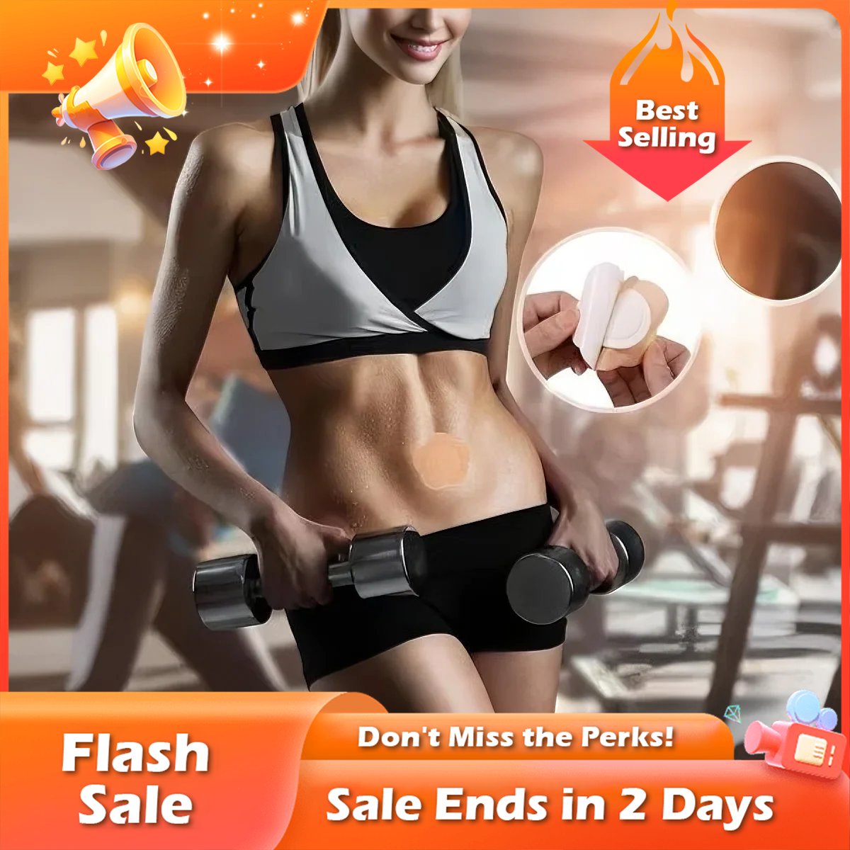🏆Flash Sale⚡ 50K+ SOLD! Almost Gone-💥50pcs Castor Oil Pack Wrap for Belly Button, Self-Adhesive Castor Oil Patches Cover Patch Organic Disposable Spunlace Cloth Highly Absorbent Pad with Cotton, Oil Not Included (Skin Color)