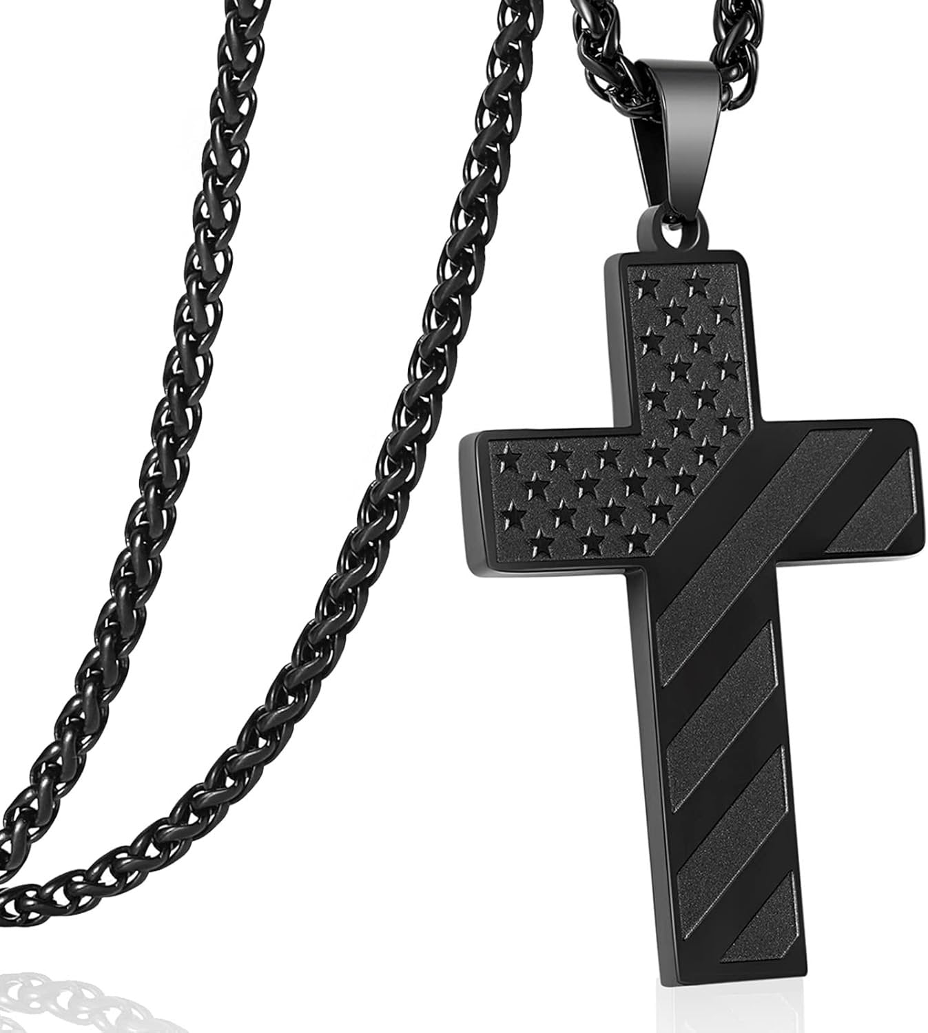 🏆Flash Sale⚡ 50K+ SOLD! Almost Gone-💥🎉✨Flag Cross Necklace, Best Gifts