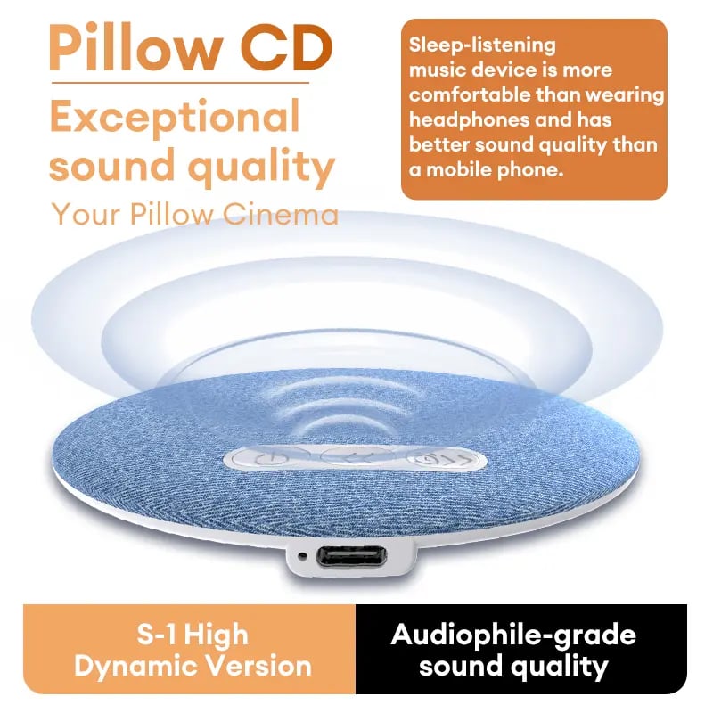 Thin Bluetooth Pillow Speaker